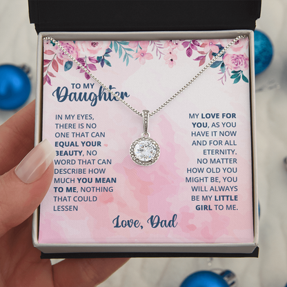 Eternal Hope Necklace for Daughter with Heartfelt Message Card from Dad