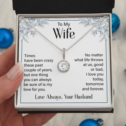 Eternal Hope Necklace for Wife with Romantic Message Card from Husband