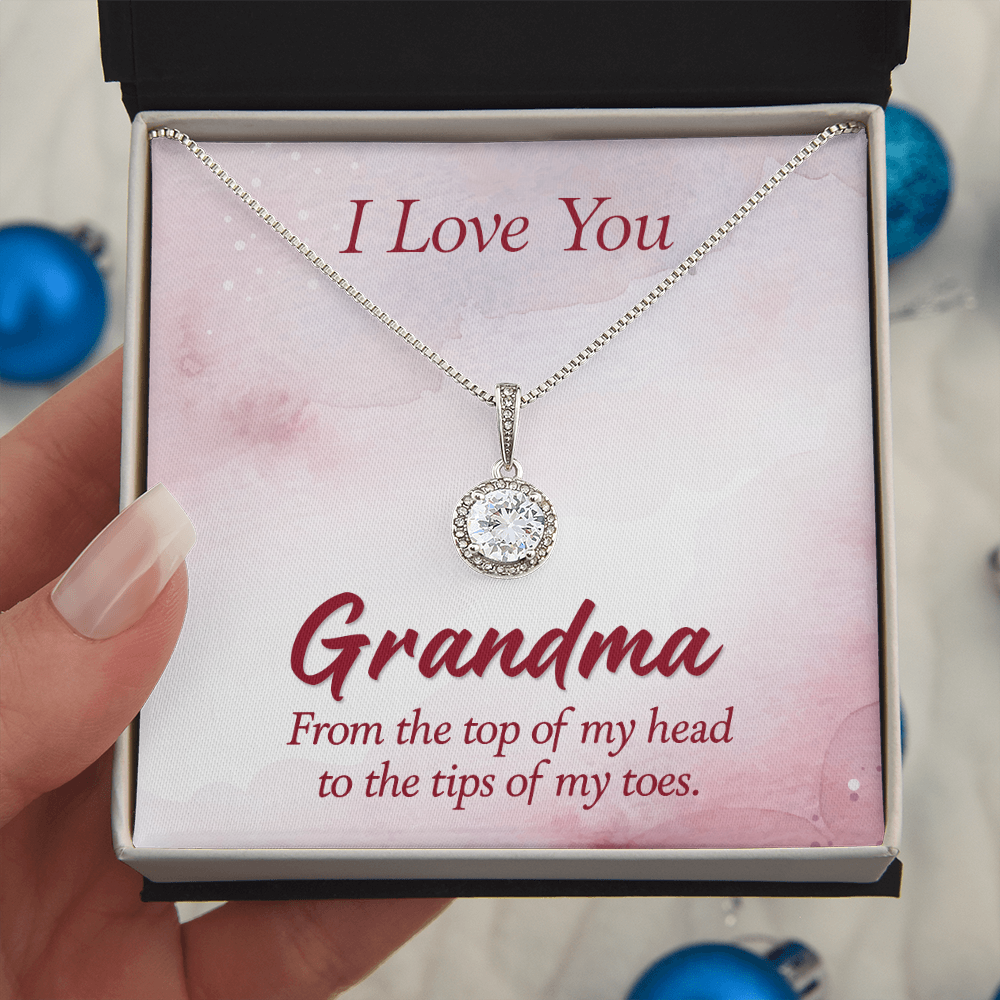 Eternal Hope Necklace for Grandma with Sentimental I Love You Message Card