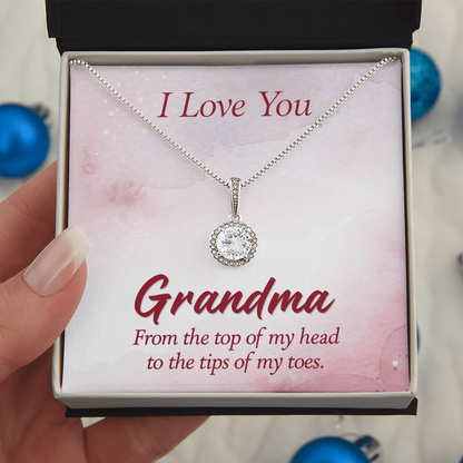 Eternal Hope Necklace for Grandma with Sentimental I Love You Message Card
