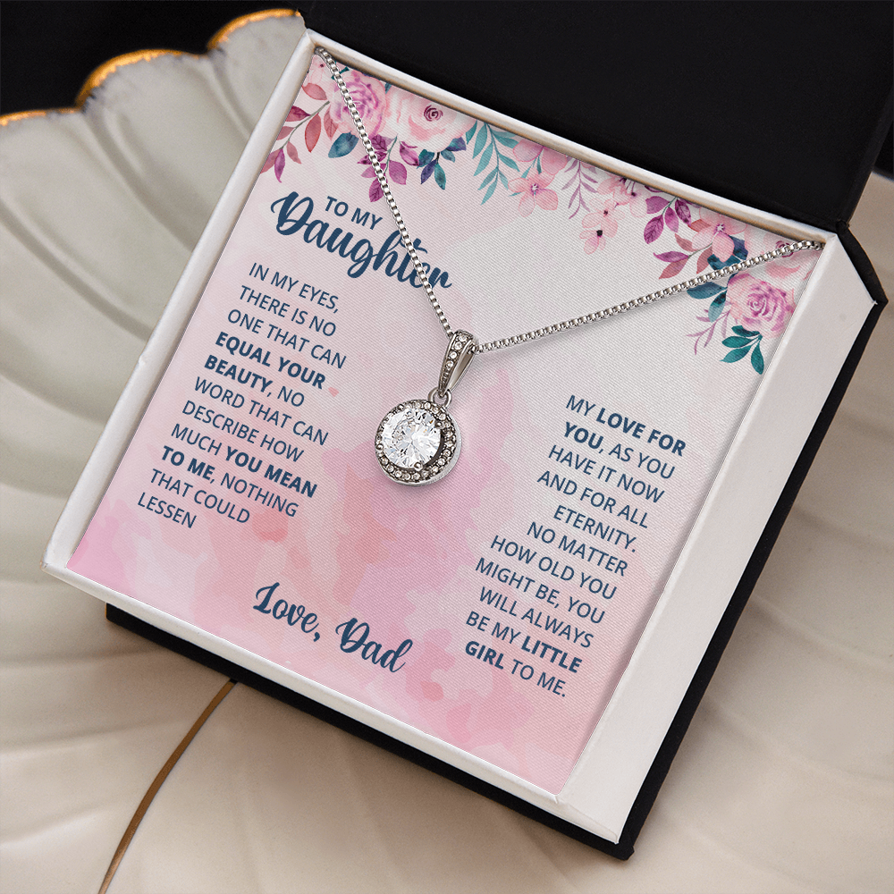 Eternal Hope Necklace for Daughter with Heartfelt Message Card from Dad
