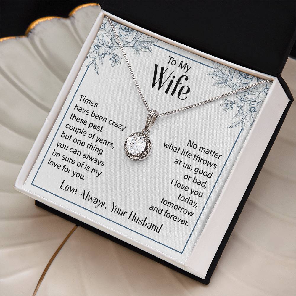 Eternal Hope Necklace for Wife with Romantic Message Card from Husband