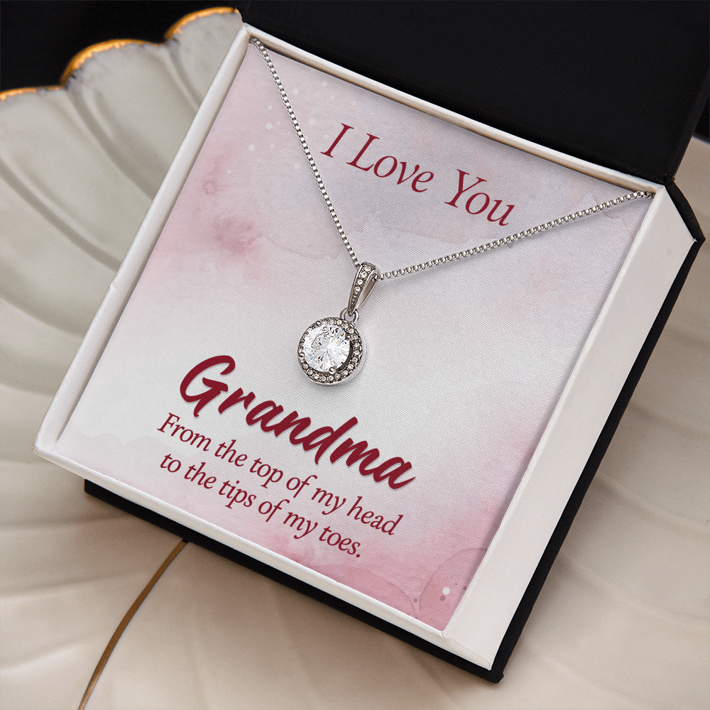 Eternal Hope Necklace for Grandma with Sentimental I Love You Message Card