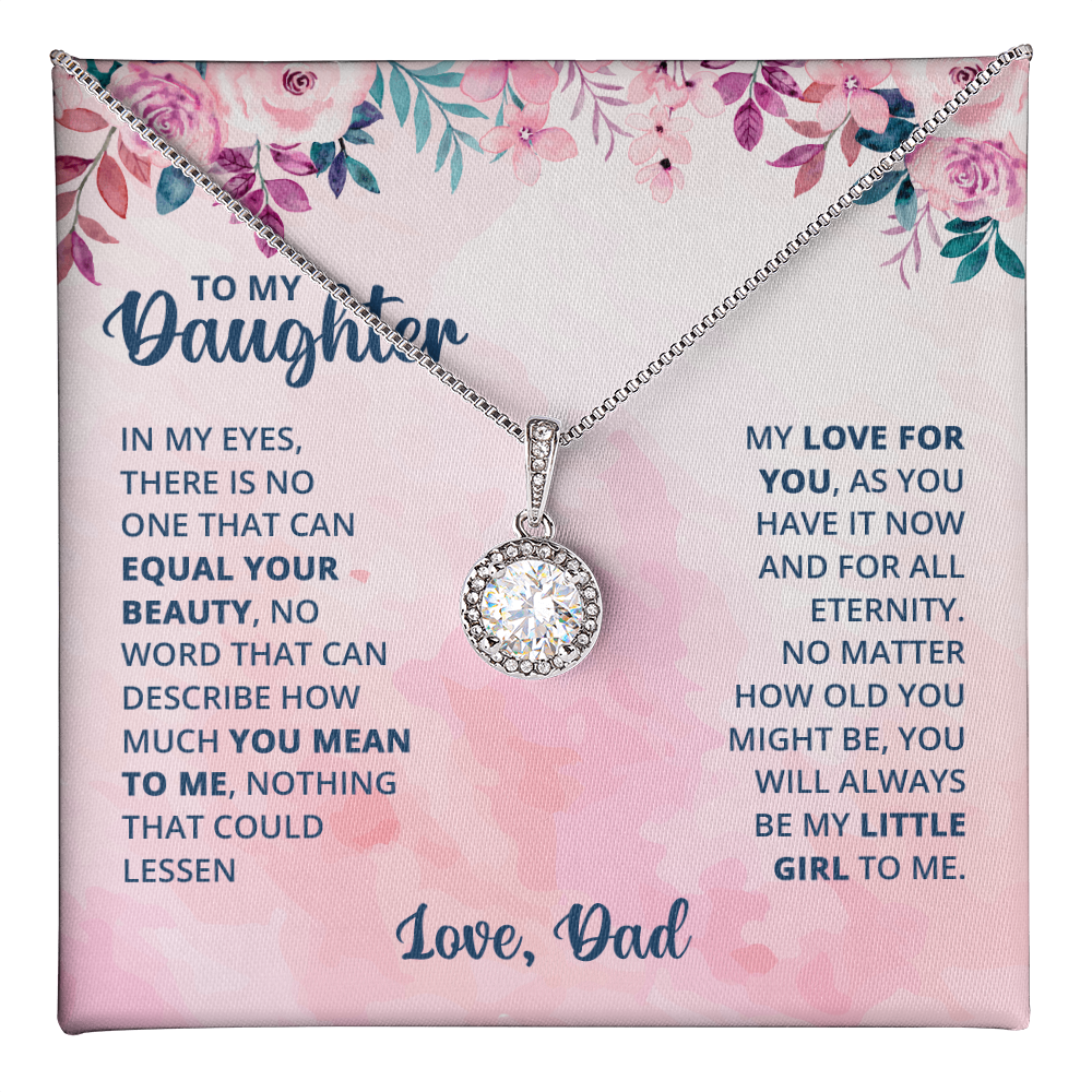 Eternal Hope Necklace for Daughter with Heartfelt Message Card from Dad