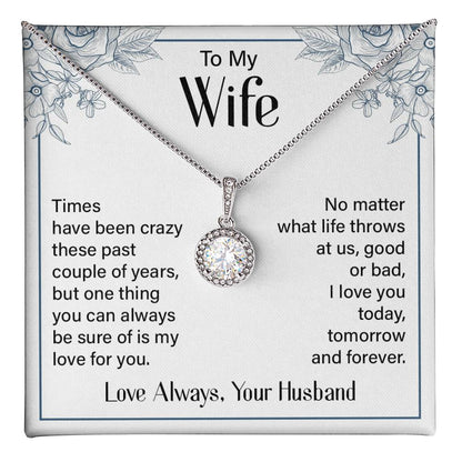 Eternal Hope Necklace for Wife with Romantic Message Card from Husband