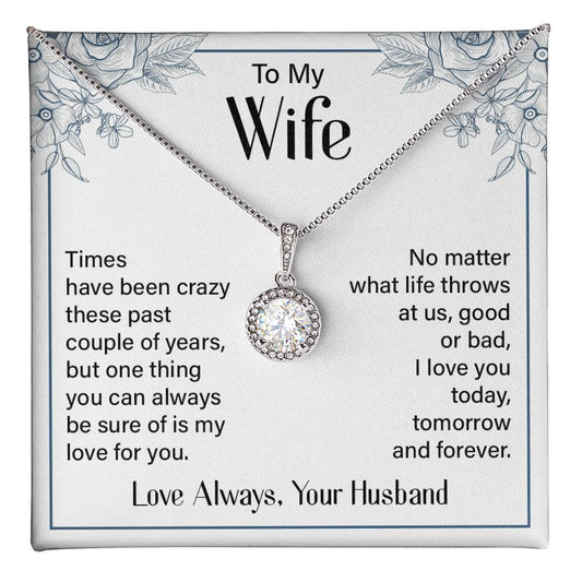Eternal Hope Necklace for Wife with Romantic Message Card from Husband