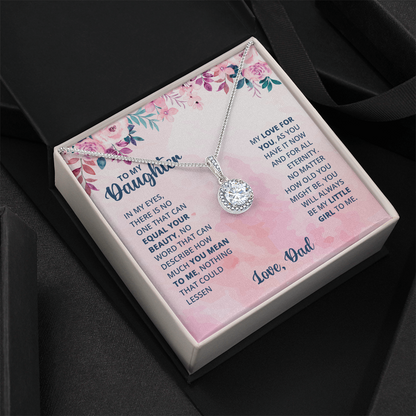 Eternal Hope Necklace for Daughter with Heartfelt Message Card from Dad