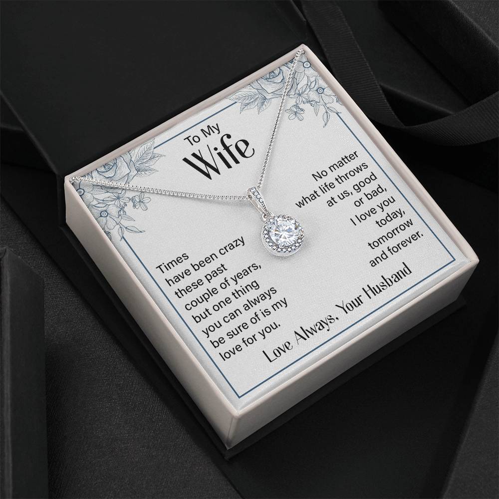 Eternal Hope Necklace for Wife with Romantic Message Card from Husband