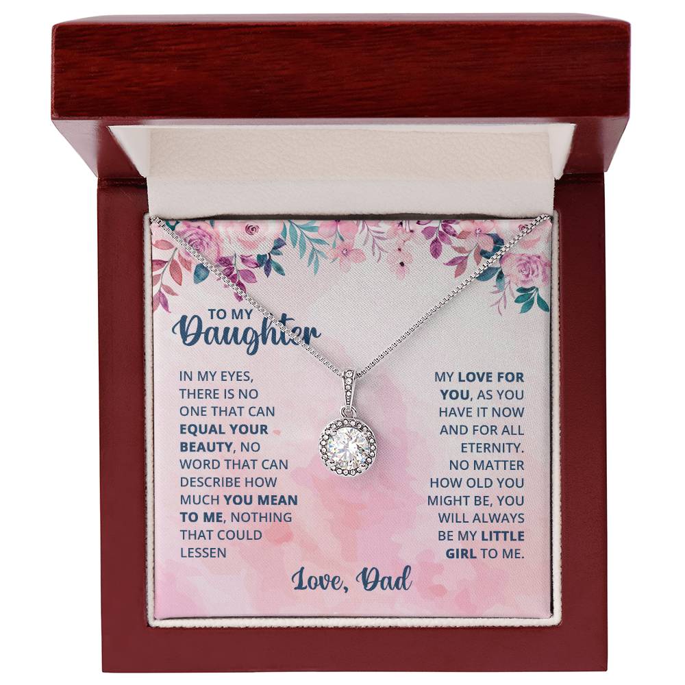 Eternal Hope Necklace for Daughter with Heartfelt Message Card from Dad