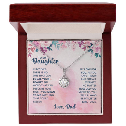 Eternal Hope Necklace for Daughter with Heartfelt Message Card from Dad