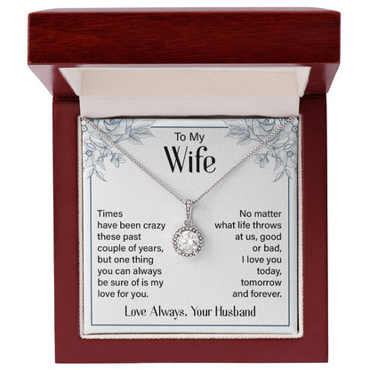 Eternal Hope Necklace for Wife with Romantic Message Card from Husband