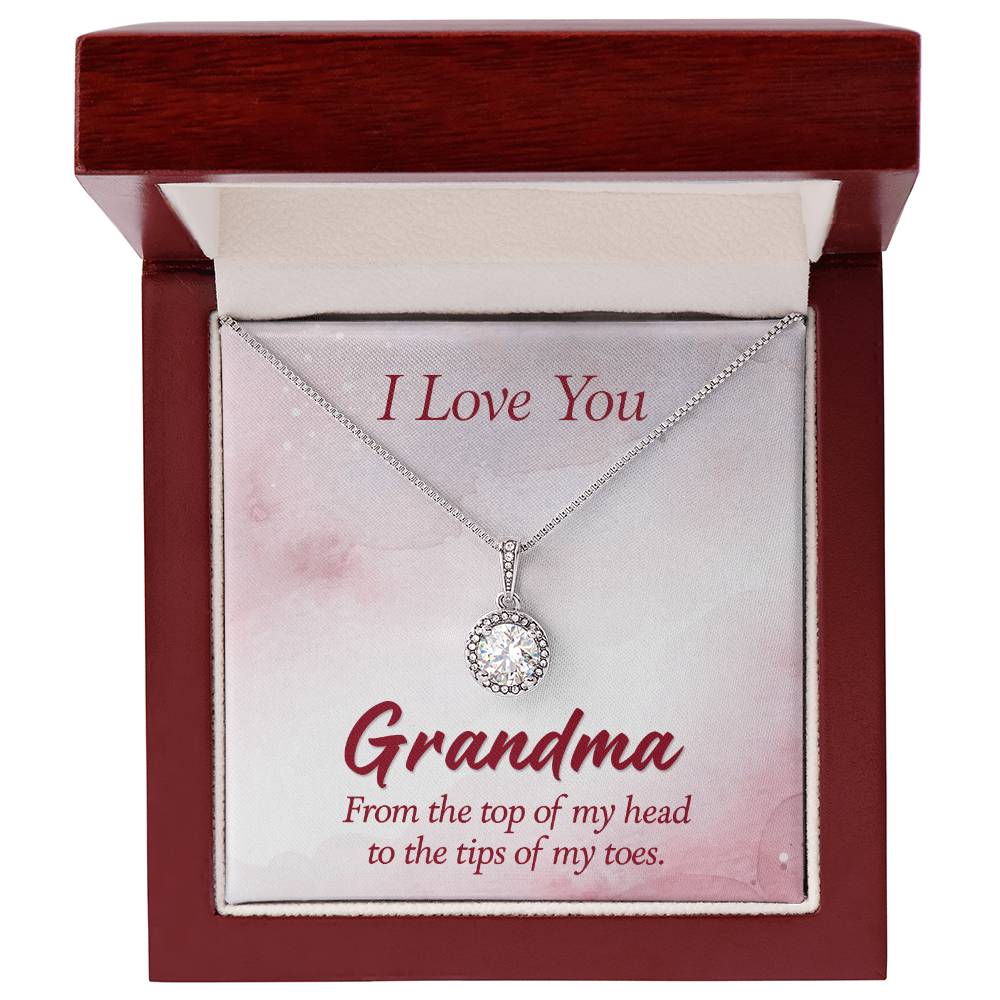 Eternal Hope Necklace for Grandma with Sentimental I Love You Message Card