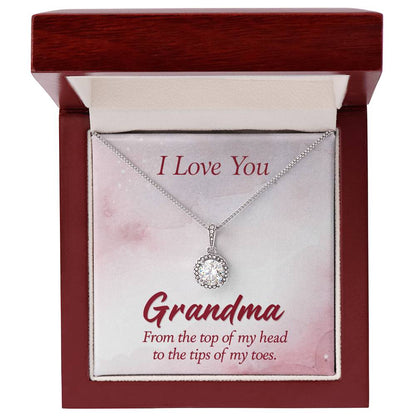 Eternal Hope Necklace for Grandma with Sentimental I Love You Message Card
