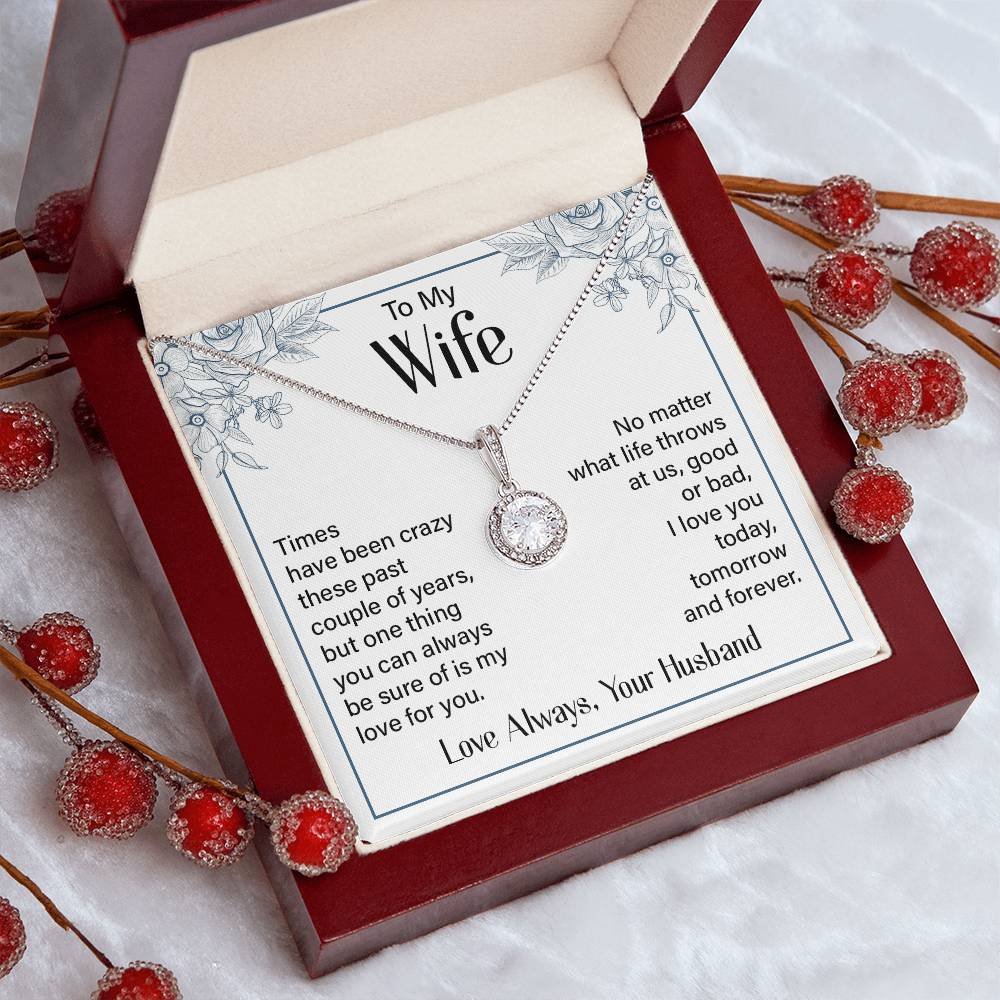 Eternal Hope Necklace for Wife with Romantic Message Card from Husband