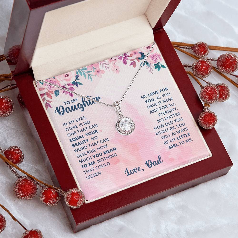 Eternal Hope Necklace for Daughter with Heartfelt Message Card from Dad