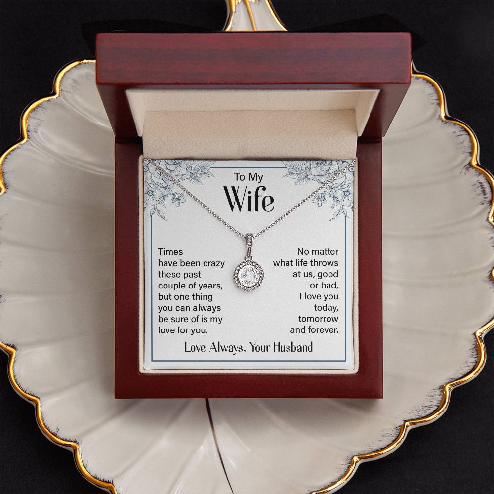 Eternal Hope Necklace for Wife with Romantic Message Card from Husband