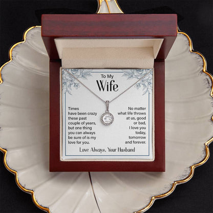 Eternal Hope Necklace for Wife with Romantic Message Card from Husband