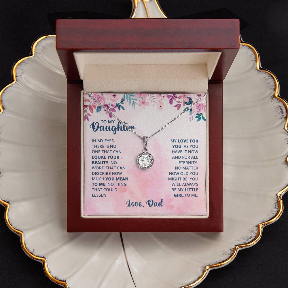 Eternal Hope Necklace for Daughter with Heartfelt Message Card from Dad
