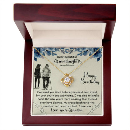 Eternal Hope Necklace packaging with heartfelt message card - gift for granddaughter