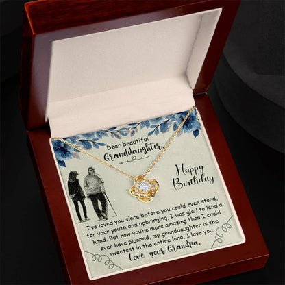 Eternal Hope Necklace worn by granddaughter - sentimental birthday jewelry gift